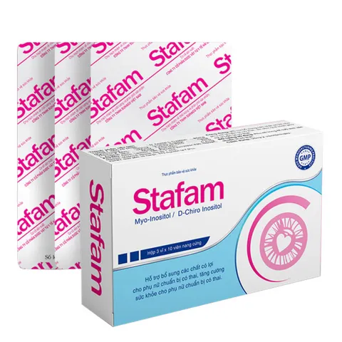 Viên uống Stafam hỗ trợ tăng khả năng thụ thai cho phụ nữ - Bổ sung Vitamin E, Coenzym Q10 và Acid Folic cho sức khỏe sinh sản