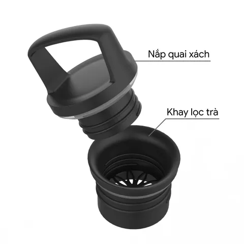Bình Giữ Nhiệt 2GOOD Standard Mouth SM-02 621ml - Giữ Nóng 10h, Lạnh 24h, Quai Xách Tiện Lợi, Inox 304 Cao Cấp