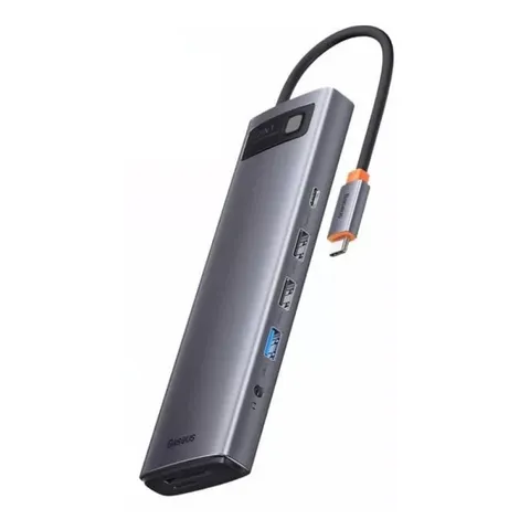 Bộ Hub Mở Rộng Baseus Metal Gleam 12 in 1 - Cổng HDMI, USB, Sạc Nhanh PD 100W, Thiết Bị Đa Năng cho Máy Tính và Điện Thoại