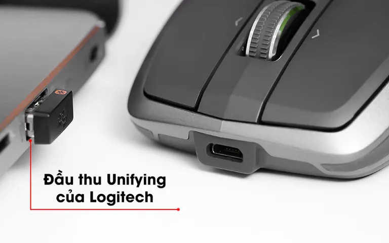 Chuột không dây Logitech MX Anywhere 2S - Chuột Bluetooth kết nối USB, DPI 4000, thời gian sử dụng pin tới 70 ngày, thiết kế ergonomic siêu tiện lợi