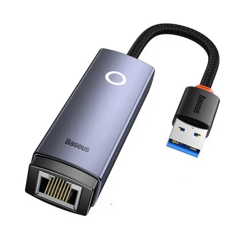 Hub Chuyển Type C Sang LAN RJ45 Baseus Lite Series - Bộ Chuyển Đổi Ethernet Tốc Độ Cao 1000Mbps Chất Liệu Nhôm Siêu Bền
