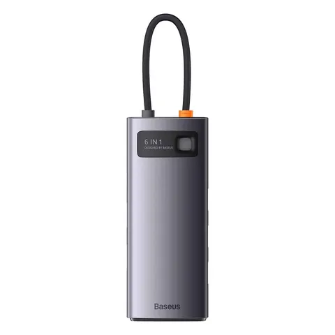 Hub Mở Rộng 6 in 1 Baseus Metal Gleam Đa Chức Năng - 2 Cổng HDMI, 3 Cổng USB 3.0, Sạc PD 100W - Thiết Bị Kết Nối Tuyệt Vời Cho Laptop và Macbook