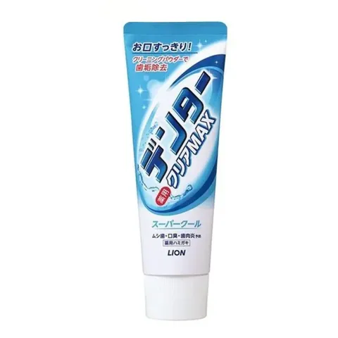 Kem đánh răng Lion Max Super Cool của Nhật - Làm trắng răng, ngăn ngừa sâu răng, hỗ trợ hơi thở thơm mát - Tuýp 140g