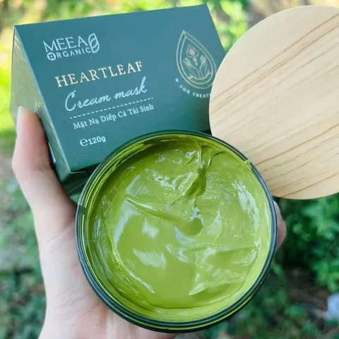 Mặt Nạ Diếp Cá Tái Sinh Da Meea Organic 120g - Hỗ Trợ Cải Thiện Mụn, Làm Dịu Da Nhạy Cảm, Chiết Xuất Tự Nhiên