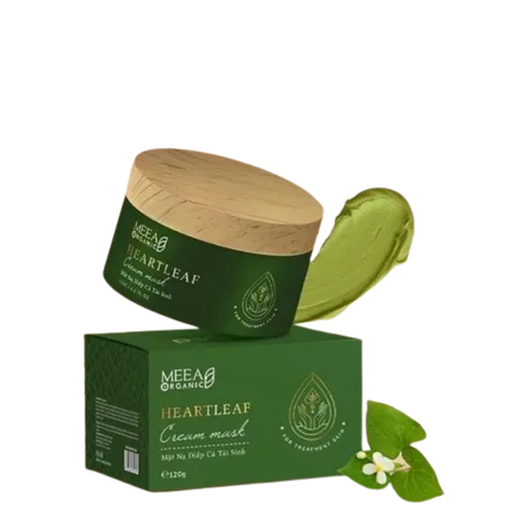 Mặt Nạ Diếp Cá Tái Sinh Da Meea Organic 120g - Hỗ Trợ Cải Thiện Mụn, Làm Dịu Da Nhạy Cảm, Chiết Xuất Tự Nhiên