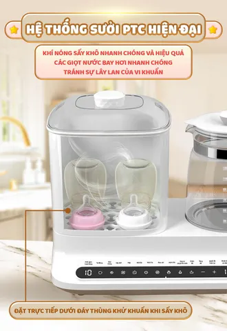 Máy Tiệt Trùng Sấy Khô và Hâm Sữa Chilux C1 Đa Năng - Tiện Ích Cho Mẹ Và Bé, Chức Năng Tiệt Trùng, Sấy Khô, Hâm Sữa Nóng