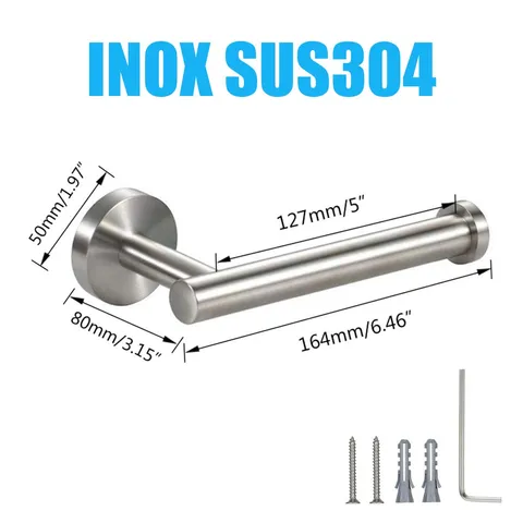 Móc Treo Cuộn Giấy Vệ Sinh Inox Hobby Khoan Tường - Thiết Kế Hiện Đại, Sang Trọng, Bền Bỉ Cho Nhà Tắm Ngăn Nắp