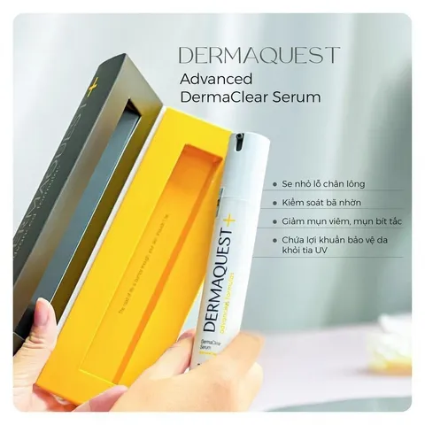Serum Trị Mụn DermaQuest Advanced DermaClear - Hỗ Trợ Làm Sạch Da, Ngăn Ngừa Mụn Trở Lại, Dung Tích 29.6ml