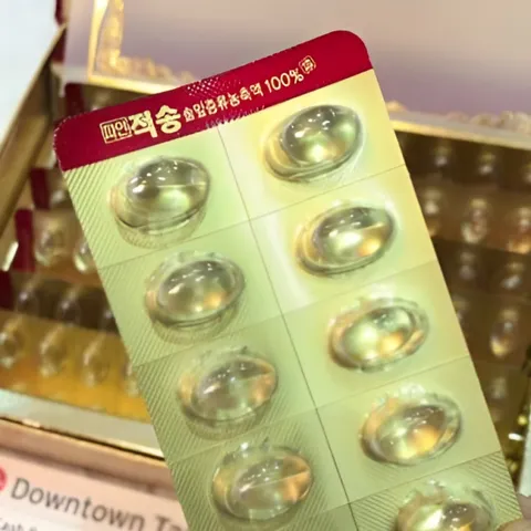 Viên uống tinh dầu thông đỏ Pine Jeok Song Hàn Quốc - Hỗ trợ sức khỏe và tăng cường năng lượng, 120 viên