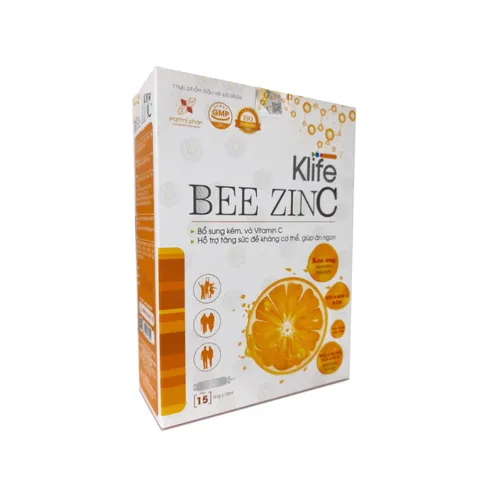 Bee Zin C - Nước bổ sung Kẽm và Vitamin C hỗ trợ tăng cường miễn dịch, giảm nóng trong cho trẻ em và người lớn - Hộp 15 ống