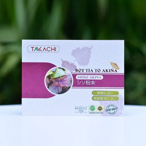Bột Tía Tô Nguyên Chất Shiso Akina 300g - Hỗ Trợ Sức Khỏe, Dưỡng Da - Nguyên Liệu Từ Nhật Bản, 100% Tự Nhiên