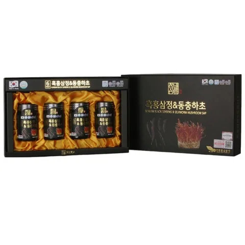 Cao Hắc Sâm Đông Trùng Hạ Thảo Chambarunsam Hàn Quốc - Hỗ Trợ Sức Khỏe, Tăng Miễn Dịch, Phục Hồi Năng Lượng - Hộp 4 Lọ 240g