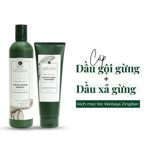 Combo 2 Sữa Tắm Hoa Hồng Damask + Gội Xả Gừng Weilaiya - Giúp Trắng Da, Chăm Sóc Tóc Khỏe Mạnh Từ Thiên Nhiên