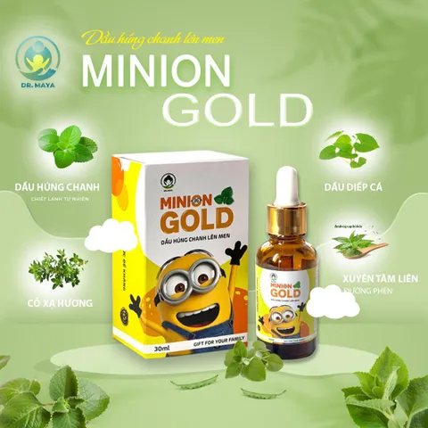 Combo Dầu Húng Chanh Minion Gold 30ml và Sáp Ấm Minion 20g - Hỗ Trợ Tăng Cường Đề Kháng, Bảo Vệ Đường Hô Hấp Cho Bé