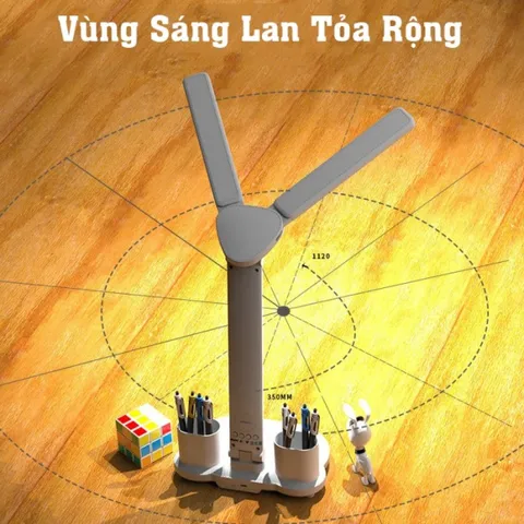Đèn Bàn Học LED Chống Cận Tích Điện Cảm Ứng 3 Chế Độ Sáng - Tiết Kiệm Điện, Thiết Kế Hiện Đại, Bảo Vệ Mắt Tối Ưu
