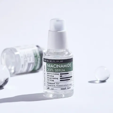 Serum Niacinamide 20% Derma Factory 30ml - Dưỡng Trắng Da, Mờ Thâm, Cấp Ẩm, Làm Mịn Da, Se Khít Lỗ Chân Lông