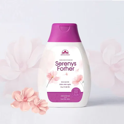 Dung dịch vệ sinh phụ nữ Serenys Forher 200ml - Làm sạch nhẹ nhàng, kháng khuẩn, giữ vùng kín thơm tho và thoáng mát
