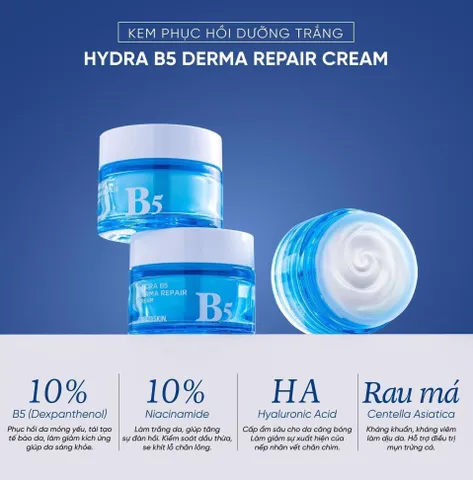 Kem Dưỡng Ẩm Phục Hồi Da Pretty Skin Hydra B5 - Dưỡng ẩm, giúp làm dịu và dáng da