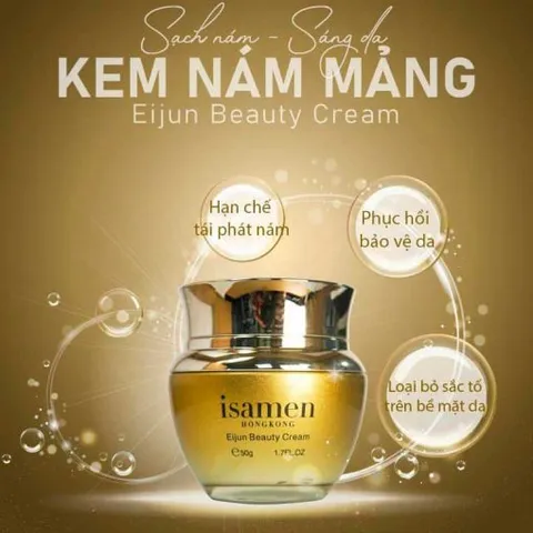 Kem Trị Nám Isamen HongKong Eijun Beauty Cream 50g - Hỗ Trợ Làm Sáng Da, Mờ Nám Tàn Nhang, Cấp Ẩm Và Tăng Độ Đàn Hồi Da