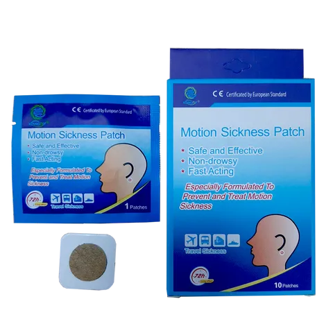 Miếng Dán Chống Say Tàu Xe Motion Sickness Patch - Giảm Cảm Giác Buồn Nôn Nhanh Chóng, Hiệu Quả Lâu Dài 72 Giờ