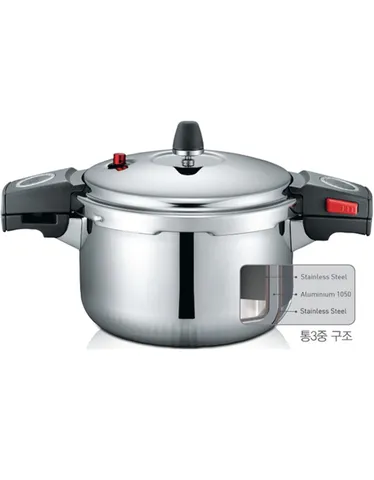 Nồi Áp Suất Inox PoongNyun SQS11-20C 3.5L - Thiết Kế Sang Trọng, Chế Biến Nhanh, Phù Hợp Bếp Gas & Điện