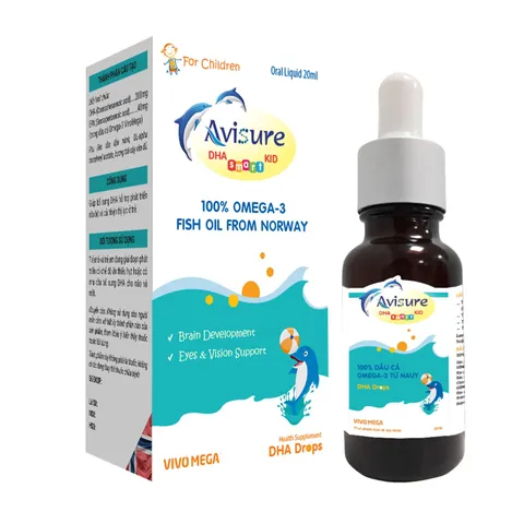 Siro Avisure DHA Smart Kid 20ml - Hỗ Trợ Phát Triển Não Bộ và Thị Lực Cho Trẻ - Bổ Sung Dầu Cá Omega-3 Từ Nauy