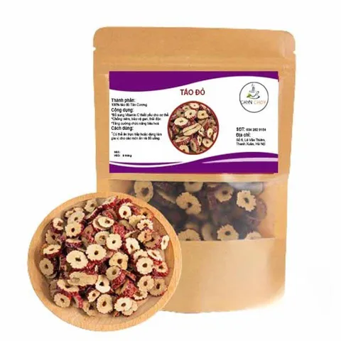 Táo Đỏ Cắt Lát Sấy Khô Tự Nhiên - Nguyên Liệu Dinh Dưỡng Giòn Ngọt, Giàu Vitamin, Thích Hợp Để Ngâm Trà, Nấu Chè, Ăn Vặt