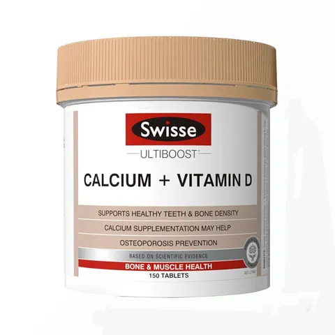 [Hàng nhập khẩu] Viên Uống Bổ Sung Canxi Swisse Calcium + Vitamin D3 - Hỗ Trợ Xương Khớp Chắc Khỏe, Sản Phẩm Từ Úc, 150 Viên