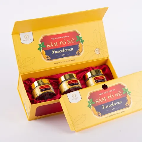 Viên uống sâm tố nữ Puecolazen - Cân bằng nội tiết, làm đẹp da, tăng cường sức sống cho phụ nữ - Hỗ trợ giảm nếp nhăn, khô hạn