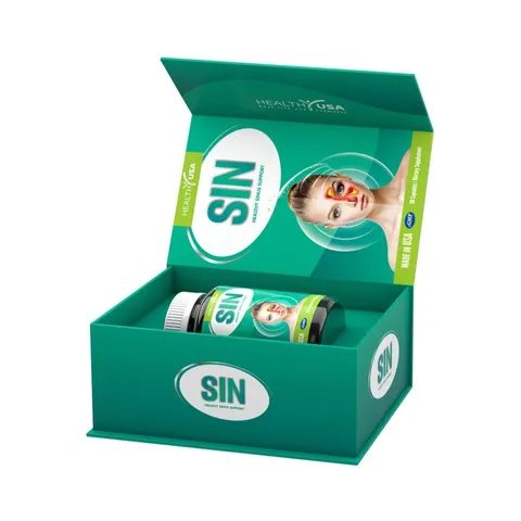 Viên uống SIN Healthy USA - Hỗ trợ thông thoáng mũi, kháng khuẩn và giảm viêm hiệu quả - Hộp 30 viên dành cho người lớn và trẻ trên 12 tuổi