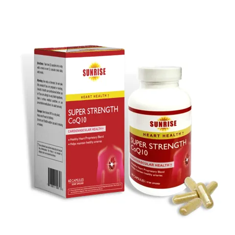 Viên uống Sunrise Super Strength CoQ10 - Bổ sung sức khỏe tim mạch, tăng cường đề kháng, 60 viên, Natural Vitamins Laboratory Mỹ