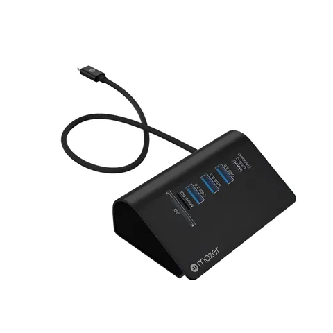 Hub chuyển đổi 7in1 Mazer Infinite Multimedia Pro Desk 8100 - Độ phân giải 4K/60Hz, tốc độ USB-C 10GBPS, tương thích đa hệ điều hành