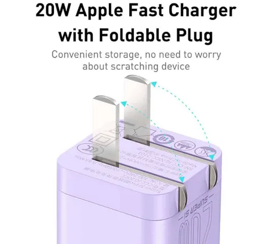 Bộ Sạc Nhanh Baseus Super Si Pro 20W Cùng Cáp Type-C 1M - Hỗ Trợ Sạc PD/QC 3.0 Cho iPhone, Android, Thiết Kế Thời Trang, Bền Bỉ