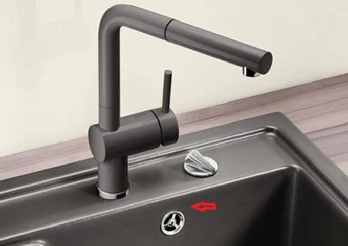 Chậu Rửa Bát Đá Blancozia 8S 565.76.959 Màu Xám Ghi - Thiết Kế Cao Cấp Chịu Lực Từ Chất Liệu SILGRANIT PuraDur II