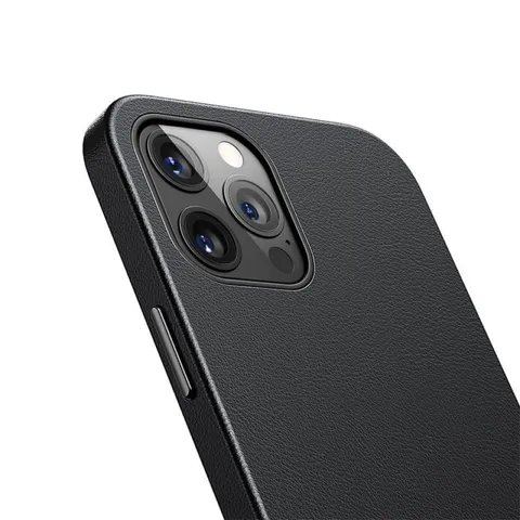 Ốp Lưng Da PU Baseus Magnetic Chính Hãng Cho iPhone 12/Pro/Promax/Mini - Sạc Không Dây Thoải Mái, Bảo Vệ Toàn Diện