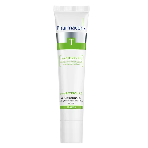 Kem Pure Retinol 0.3 Pharmaceris - Kem Trị Mụn Hỗ Trợ Tái Tạo Làn Da Nhờn, Đẩy Lùi Mụn Trứng Cá, Mang Lại Da Mịn Màng 40ml