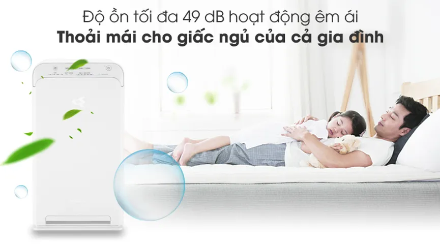 Máy Lọc Không Khí Daikin MC40UVM6 - Cảm Biến 3 Chức Năng, Công Suất 23W, Phù Hợp Diện Tích 31m2, Lọc Bụi, Khử Mùi Hiệu Quả