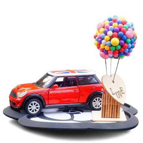 Mô Hình Nhà Lầu Xe Hơi Trang Trí Taplo Ô Tô - Quà Tặng Sáng Tạo Cho Nội Thất Xe - Thiết Kế Sống Động và Bắt Mắt