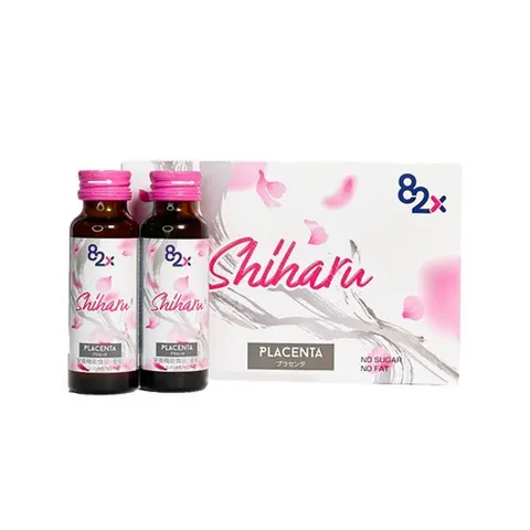 Nước Uống Hỗ Trợ Cân Bằng Nội Tiết Tố 82X Shiharu Placenta - Làm Đẹp Da, Ngăn Ngừa Nám, Phục Hồi Sức Khỏe Nữ Giới 50ml/Chai