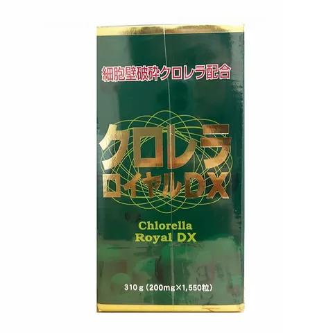 [Nhập khẩu] Tảo lục Chlorella Royal DX Nhật Bản 1550 viên - Hỗ trợ tiêu hóa, làm đẹp da, hỗ trợ sức khỏe tự nhiên cho người ăn chay