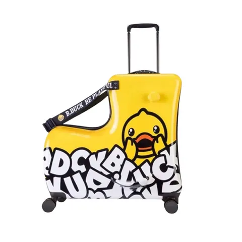 Vali Kéo Cho Bé Kiêm Xe Ngồi Bduck Limited Version - Thiết Kế Ngộ Nghĩnh, Chất Liệu Nhựa ABS Siêu Bền, Phù Hợp Trẻ 1-10 Tuổi