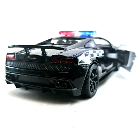Mô hình xe UNI Lamborghini Gallardo Police LP570-4 tỉ lệ 1:36 - Đồ Chơi Sưu Tầm Kiểu Dáng Sang Trọng cho Người Đam Mê Xe Hơi