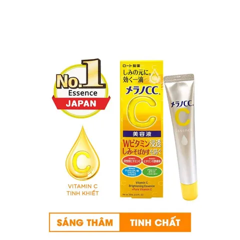 Bộ Đôi Melano CC - Dưỡng Sáng Da, Mờ Thâm Nám với Vitamin C & E (Lotion 170ml + Essence 20ml) Nhập Khẩu Nhật Bản