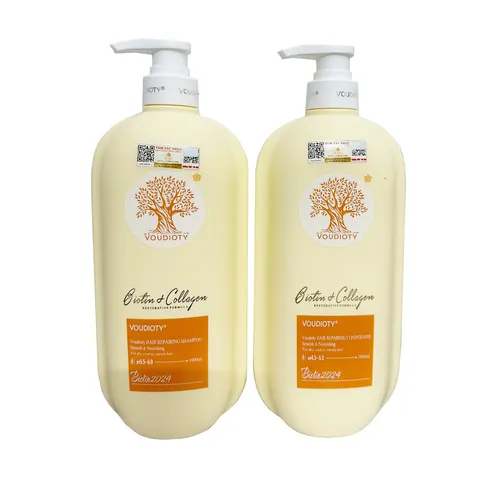 Dầu Gội Xả Suôn Mượt Tóc Biotin & Collagen Vàng - Chăm Sóc Tóc Khô, Phục Hồi Hư Tổn, Giúp Tóc Mềm Mượt, Bóng Đẹp