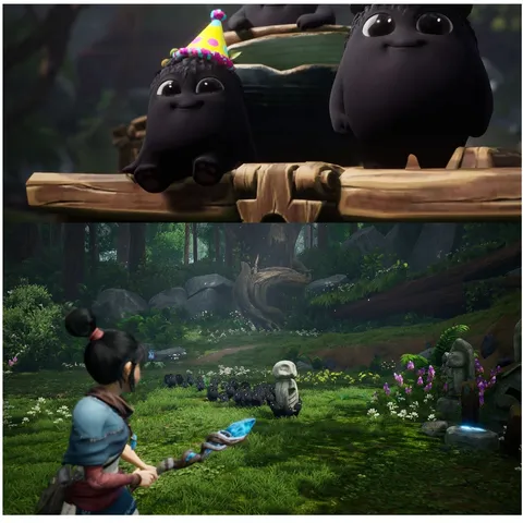 Đĩa Game Kena Bridge of Spirits Deluxe Edition cho PS5 - Hành Động Phiêu Lưu Đồ Họa Sống Động, Quà Tặng Cho Game Thủ