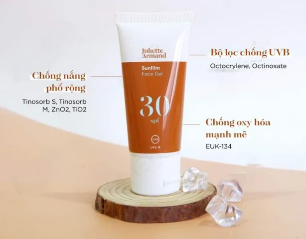 Gel Tạo Màng Chống Nắng Juliette Armand Sunfilm Face Gel SPF30 - Chống UV, Dịu Mát, Thích Hợp Cho Da Nhạy Cảm & Da Dầu 55ml