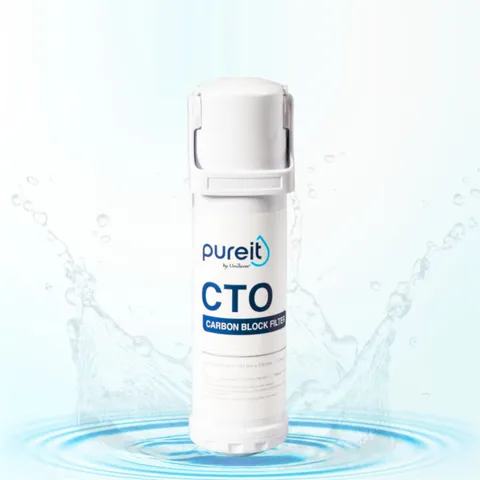 Lõi lọc CTO Pureit Delica UR5840 cho máy lọc nước âm tủ bếp - Loại bỏ clo, mùi, vị lạ, nước sạch tinh khiết, tuổi thọ 8-12 tháng