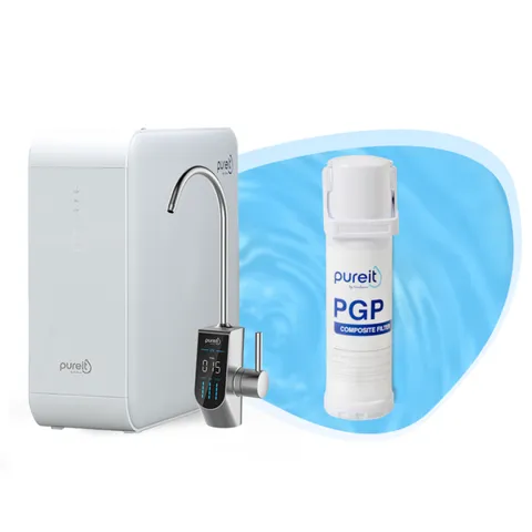 Lõi lọc PGP Pureit Delica UR5840 cho máy lọc âm tủ bếp - Công suất 8.000 lít, loại bỏ vi khuẩn, đảm bảo nước sạch cho gia đình 4-6 người