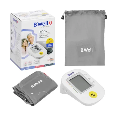 Máy Đo Huyết Áp Bắp Tay B.Well PRO-36 - Công Nghệ Intellect Classic, Phát Hiện Rối Loạn Nhịp Tim, Kết Quả Đọc Giọng Nói Tiếng Việt