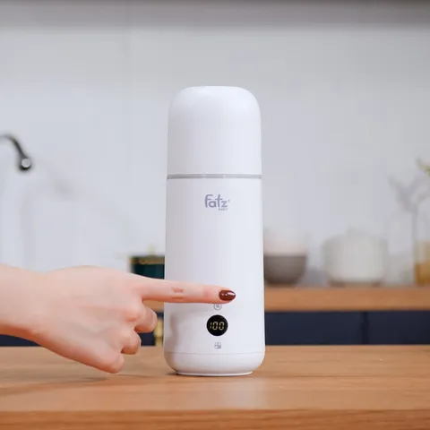 Máy Đun & Hâm Nước Pha Sữa Cầm Tay Fatzbaby Mini Smart 1 FB3622VA - Thiết Kế Di Động, Điều Khiển Cảm Ứng, Dung Tích 350ml, Nhiệt Độ Linh Hoạt